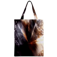 Digital Geometry Zipper Classic Tote Bag by Sparkle