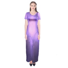 Violet Spark Short Sleeve Maxi Dress by Sparkle