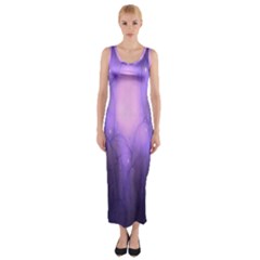 Violet Spark Fitted Maxi Dress by Sparkle