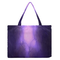 Violet Spark Zipper Medium Tote Bag by Sparkle