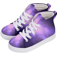 Violet Spark Kids  Hi-top Skate Sneakers by Sparkle