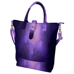 Violet Spark Buckle Top Tote Bag by Sparkle