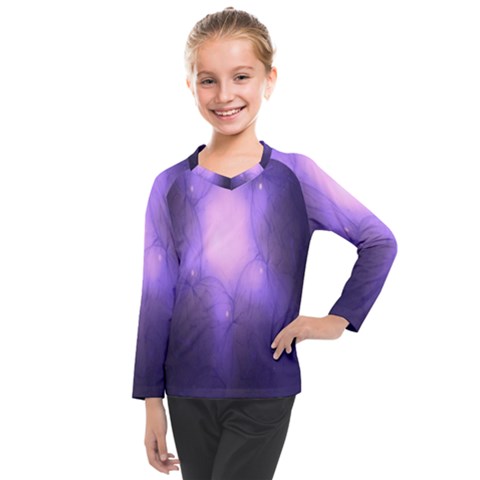 Violet Spark Kids  Long Mesh Tee by Sparkle