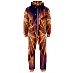 Sun Fractal Hooded Jumpsuit (men)  by Sparkle