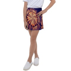 Sun Fractal Kids  Tennis Skirt by Sparkle