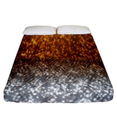 Glitter Gold Fitted Sheet (california King Size)