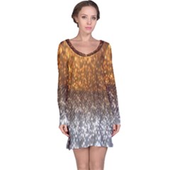 Glitter Gold Long Sleeve Nightdress by Sparkle