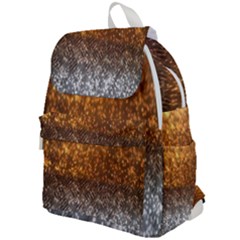 Glitter Gold Top Flap Backpack by Sparkle