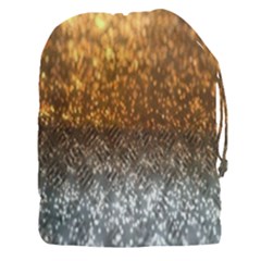 Glitter Gold Drawstring Pouch (3xl) by Sparkle