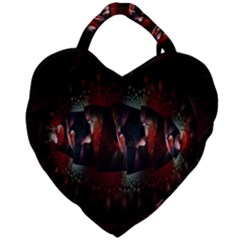 Twist Flower Giant Heart Shaped Tote by Sparkle