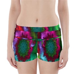 Rainbow Waves Boyleg Bikini Wrap Bottoms by Sparkle
