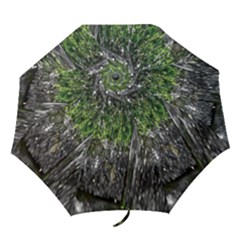 Green Glitter Squre Folding Umbrellas by Sparkle