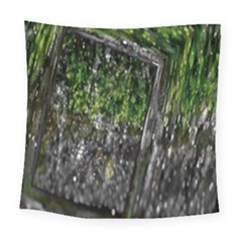 Green Glitter Squre Square Tapestry (large) by Sparkle