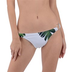 Banana Leaves Ring Detail Bikini Bottom