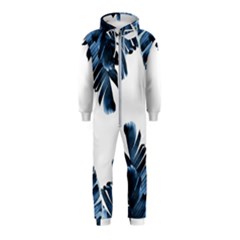 Blue Banana Leaves Hooded Jumpsuit (kids) by goljakoff