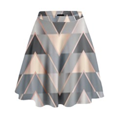 Modern Triangles High Waist Skirt by LoolyElzayat