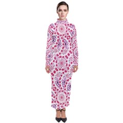 Modern Ornate Pattern Design Turtleneck Maxi Dress by dflcprintsclothing