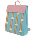 happy cloud with rainbow 2 Flap Top Backpack View1