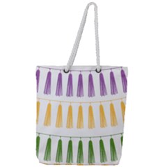 Tassels Tassel Bunting Banner Full Print Rope Handle Tote (large)