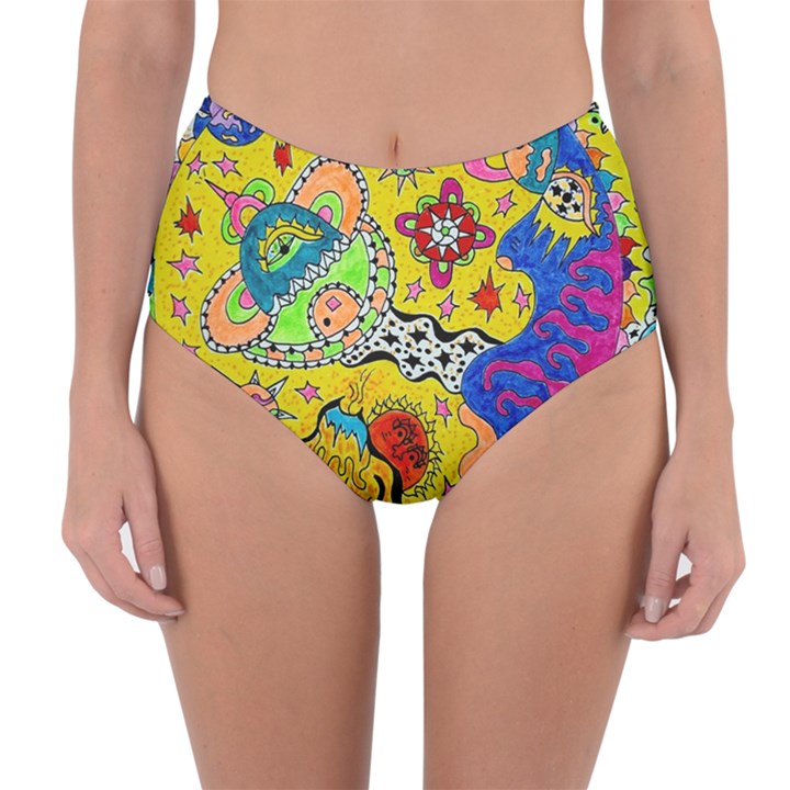 Supersonicplanet2020 Reversible High-Waist Bikini Bottoms