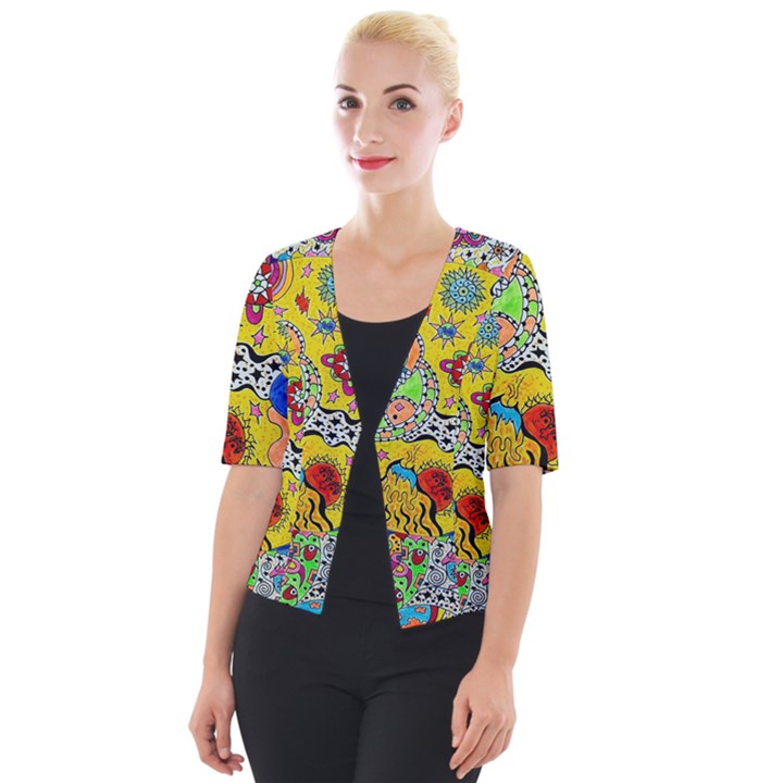 Supersonicplanet2020 Cropped Button Cardigan