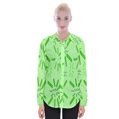 Electric Lime Womens Long Sleeve Shirt
