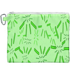 Electric Lime Canvas Cosmetic Bag (xxxl) by Janetaudreywilson