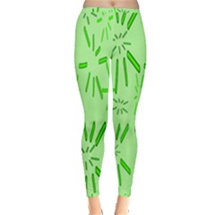 Electric Lime Inside Out Leggings by Janetaudreywilson