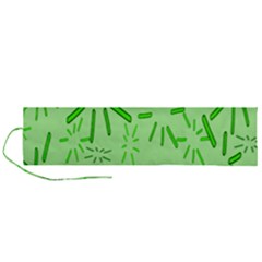 Electric Lime Roll Up Canvas Pencil Holder (l)
