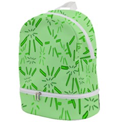 Electric Lime Zip Bottom Backpack