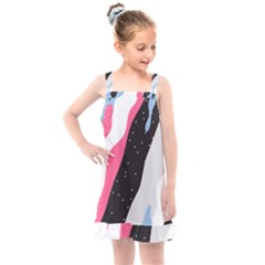 Abstract Space Pattern Design Kids  Overall Dress by brightlightarts