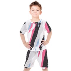 Abstract Space Pattern Design Kids  Tee And Shorts Set by brightlightarts