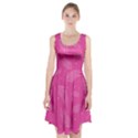 Abstract Summer Pink Pattern Racerback Midi Dress View1