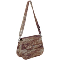 Grunge Surface Print Saddle Handbag by dflcprintsclothing