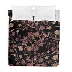 Dark Floral Ornate Print Duvet Cover Double Side (full/ Double Size) by dflcprintsclothing