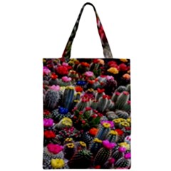 Cactus Zipper Classic Tote Bag by Sparkle