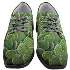 Green Cactus Women Heeled Oxford Shoes by Sparkle
