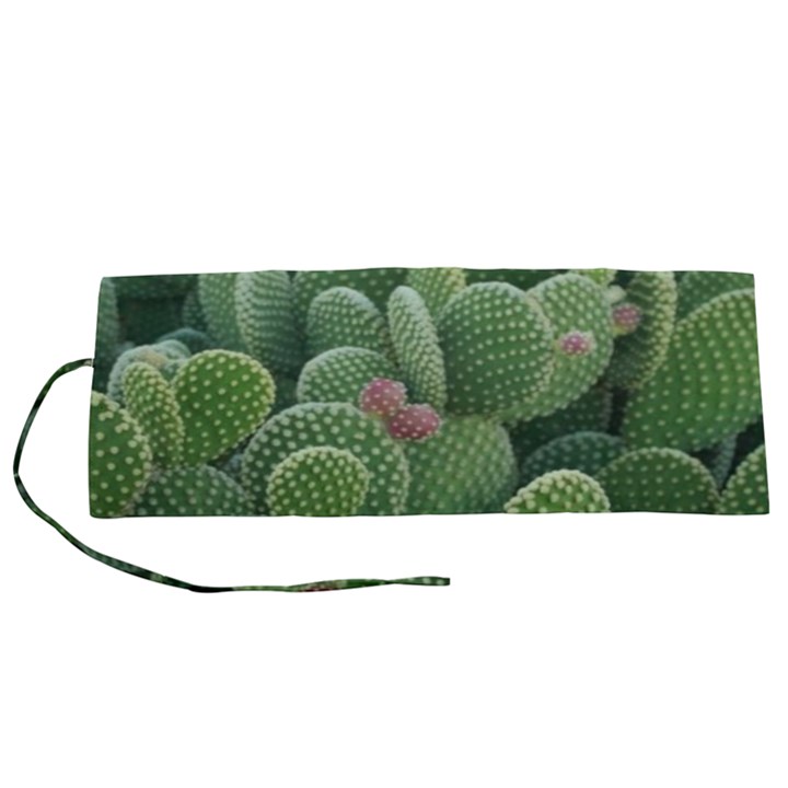 Green Cactus Roll Up Canvas Pencil Holder (S)