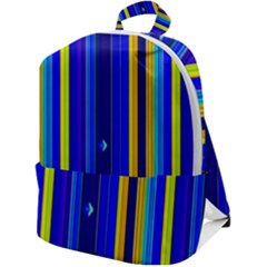 Blueyellow  Zip Up Backpack by Sparkle