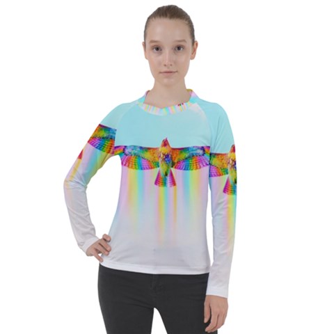 Rainbow Bird Women s Pique Long Sleeve Tee by Sparkle