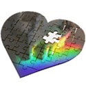 Rainbowcat Wooden Puzzle Heart View2