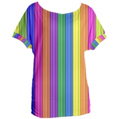 Colorful Spongestrips Women s Oversized Tee by Sparkle