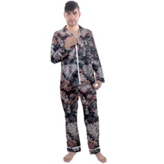 Autumn Leafs Men s Long Sleeve Satin Pyjamas Set by Sparkle