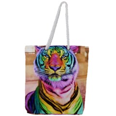 Rainbowtiger Full Print Rope Handle Tote (large)