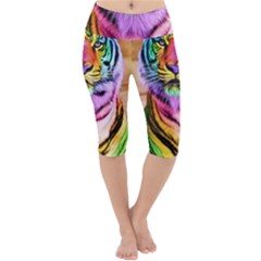 Rainbowtiger Lightweight Velour Cropped Yoga Leggings by Sparkle