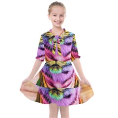 Rainbowtiger Kids  All Frills Chiffon Dress by Sparkle