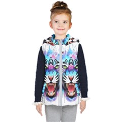 Butterflytiger Kids  Hooded Puffer Vest by Sparkle