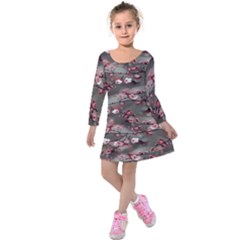 Realflowers Kids  Long Sleeve Velvet Dress by Sparkle