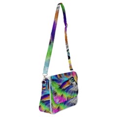 Rainbowcat Shoulder Bag With Back Zipper by Sparkle