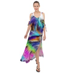 Rainbowcat Maxi Chiffon Cover Up Dress by Sparkle